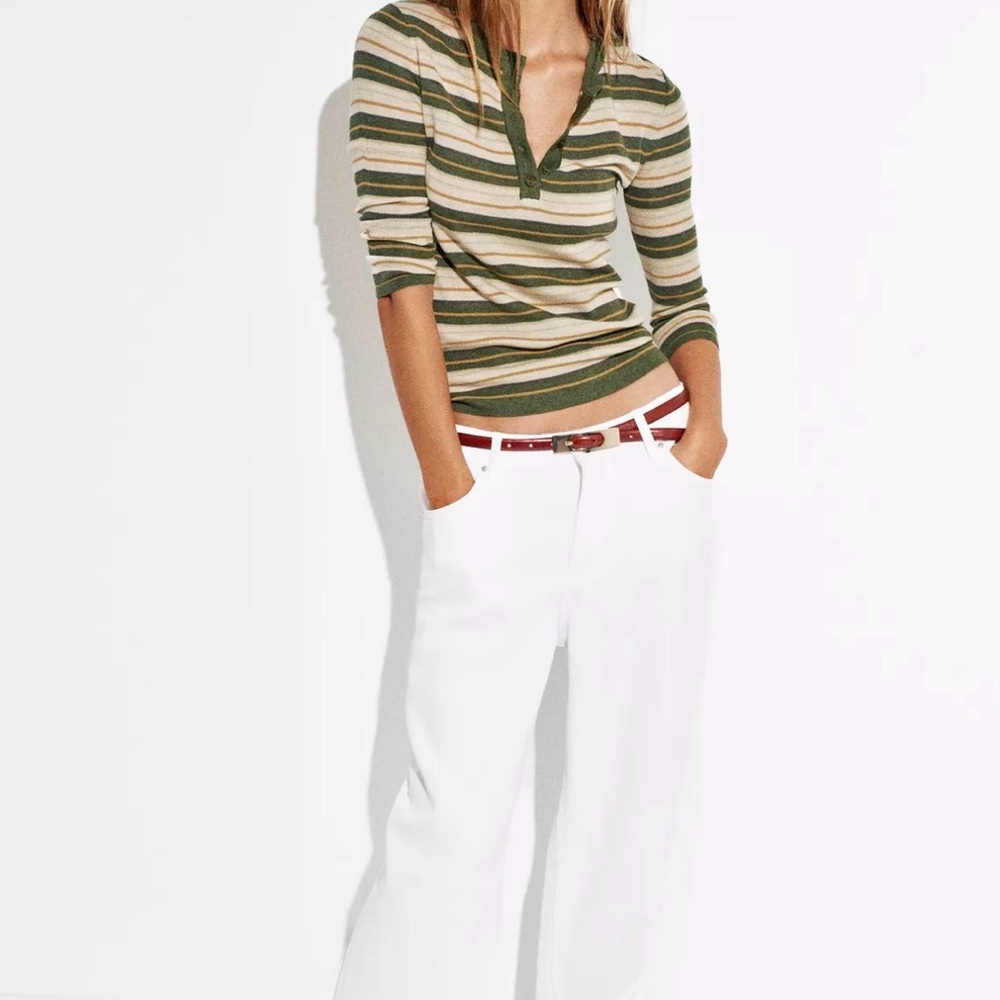 Zara Current Season Stripe Knit Jumper